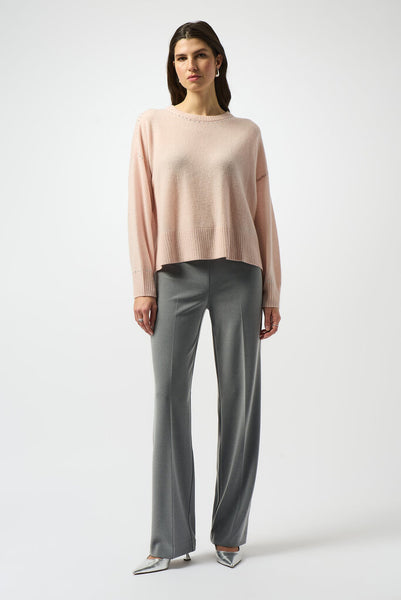 Joseph Ribkoff 253303 Grey Melange Silky Knit Pants