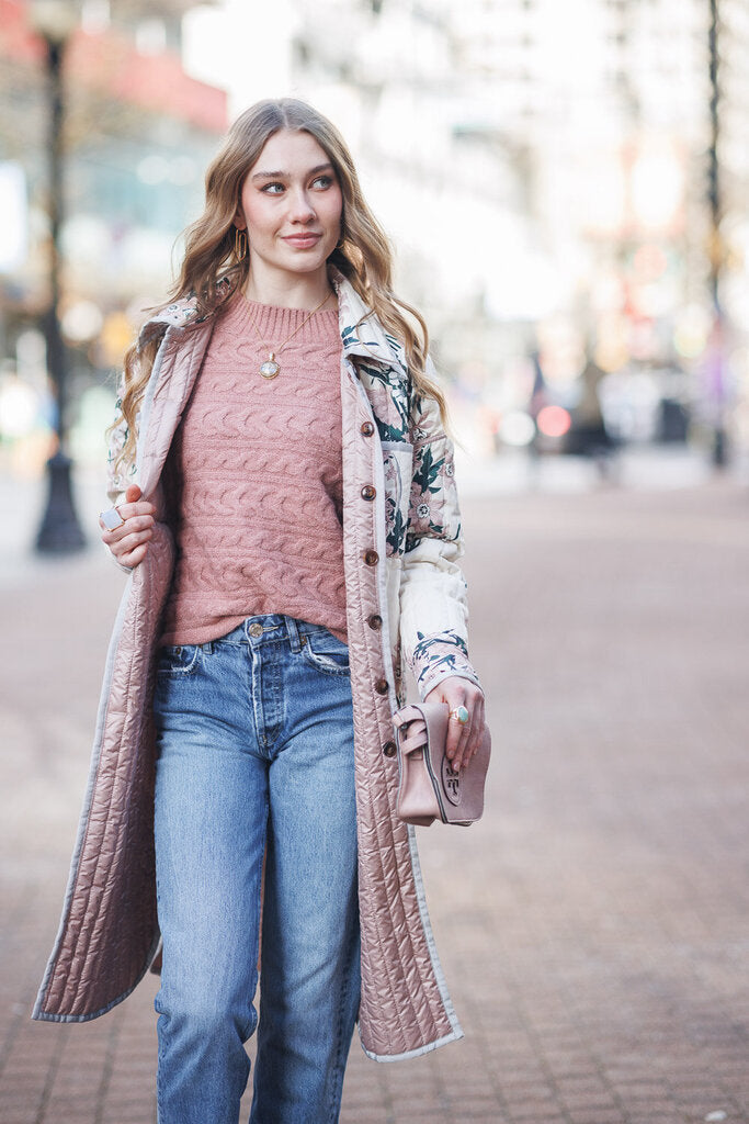 Papillon Quilted Printed Jacket