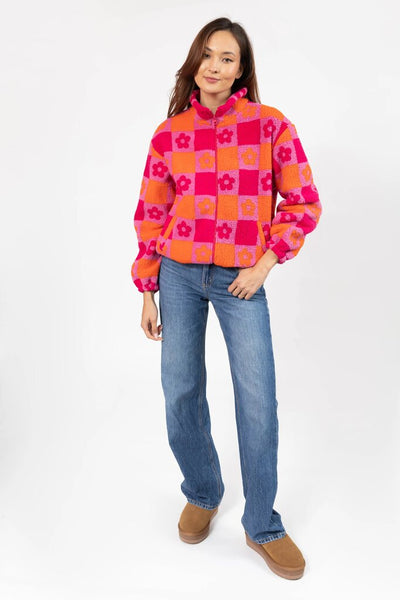 Smash + Tess Floral Teddy Jacket