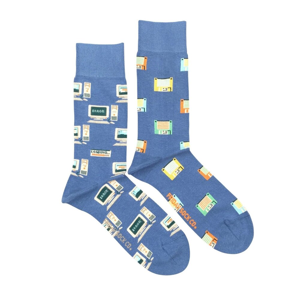 Friday Sock Co. Men's Floppy Disk & Old Computer Socks