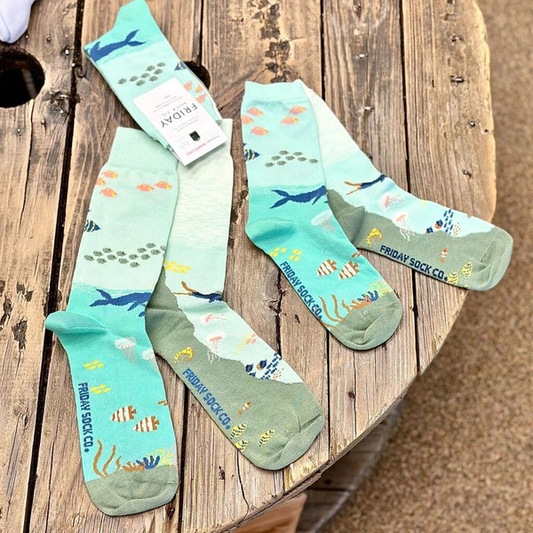 Friday Sock Co. Women's Underwater Scene Socks