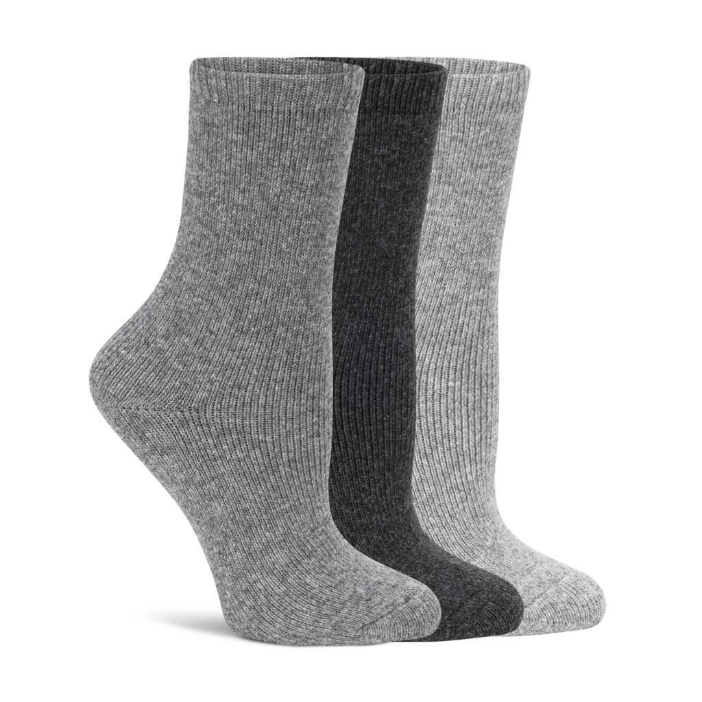 Lemon Wool Hiker Boot Crew Socks - 3 Pack