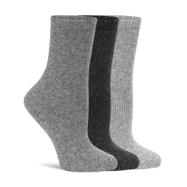 Lemon Wool Hiker Boot Crew Socks - 3 Pack