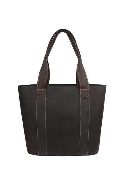 RISA Threaded Pocket Tote - Oil Tan Brown