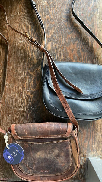 RISA 'Jones' Crossbody Bag with Suede Lining - Crazy Horse