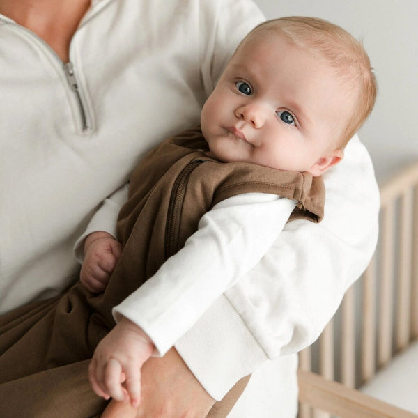 Perlimpinpin Quilted Bamboo Sleep Sack - Moka