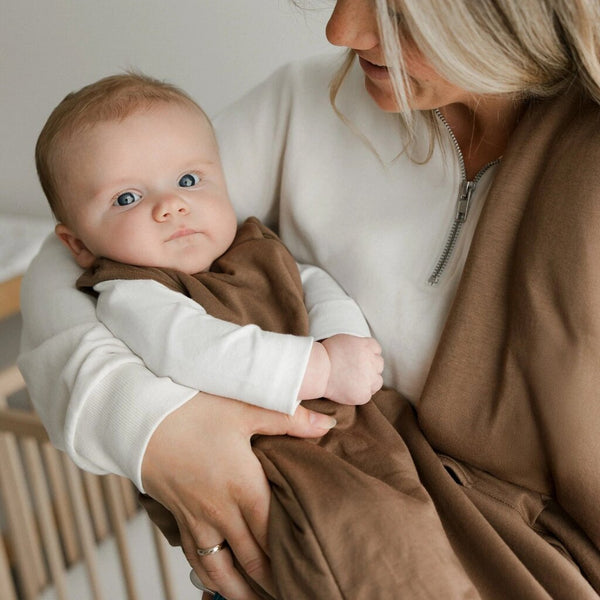 Perlimpinpin Quilted Bamboo Sleep Sack - Moka