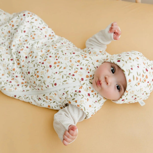 Perlimpinpin Quilted Bamboo Sleep Sack - Floral