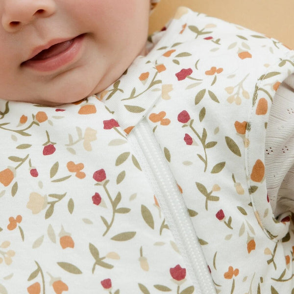 Perlimpinpin Quilted Bamboo Sleep Sack - Floral