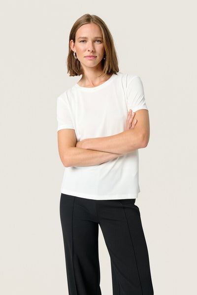 Soaked in Luxury 'Columbine' Loose Fit Tee - Broken White