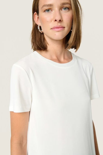 Soaked in Luxury 'Columbine' Loose Fit Tee - Broken White