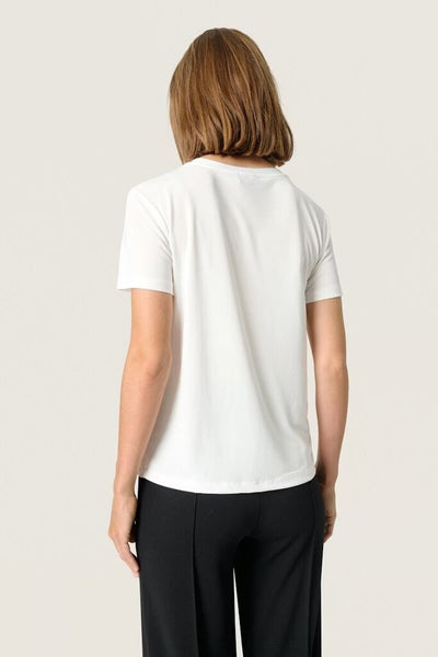 Soaked in Luxury 'Columbine' Loose Fit Tee - Broken White