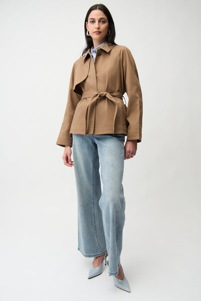 Joseph Ribkoff 261907 Cotton Twill Short Trench