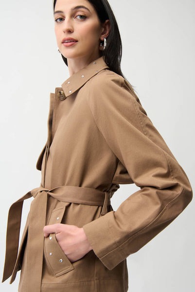 Joseph Ribkoff 261907 Cotton Twill Short Trench