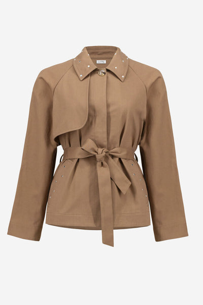 Joseph Ribkoff 261907 Cotton Twill Short Trench