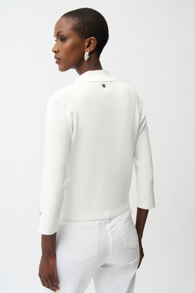 Joseph Ribkoff 261920 Viscose Blend Open-Front Cardigan