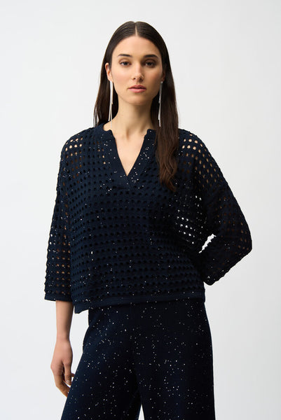 Joseph Ribkoff 261925 Open Stitch Sweater