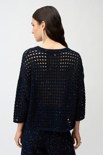 Joseph Ribkoff 261925 Open Stitch Sweater