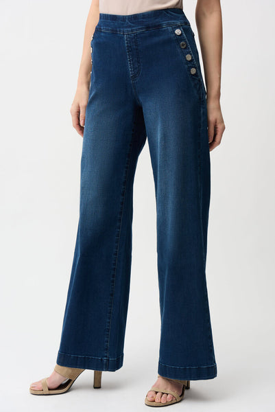 Joseph Ribkoff 261961 Wide Leg Pull-On Jeans