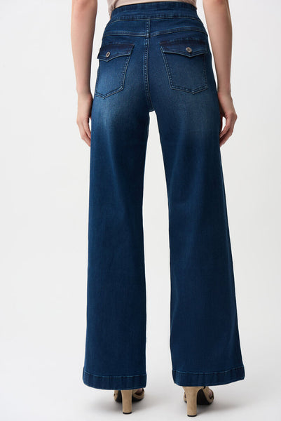 Joseph Ribkoff 261961 Wide Leg Pull-On Jeans