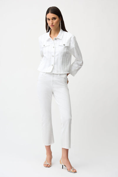 Joseph Ribkoff 261973 Denim Jacket with Rhinestones