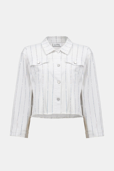 Joseph Ribkoff 261973 Denim Jacket with Rhinestones