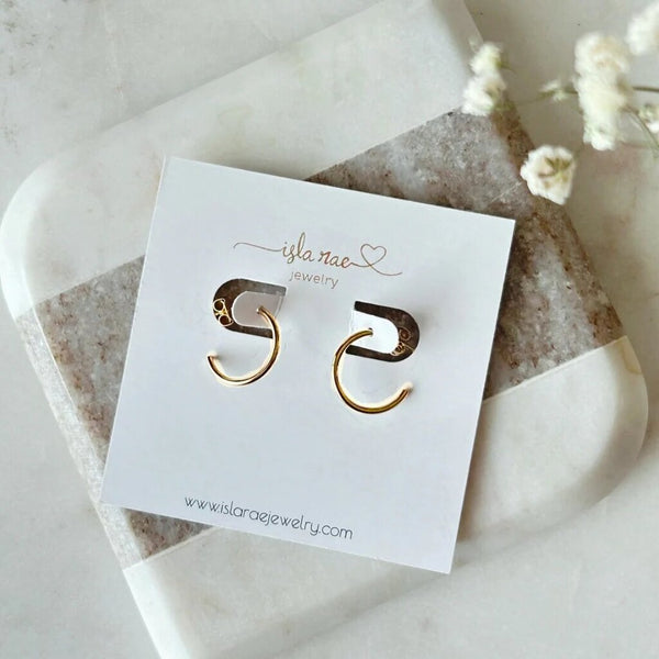 Isla Rae 'Haven Hoop Earrings
