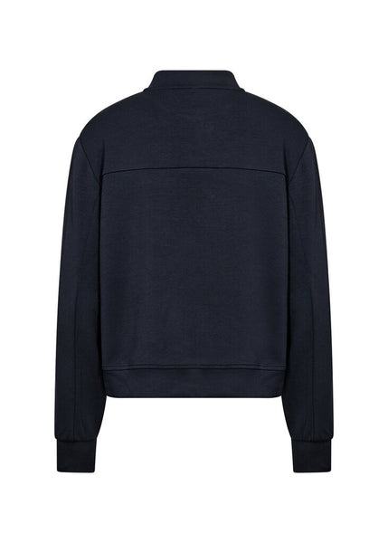 Soyaconcept 'Banu' Snap Button Jacket - Navy