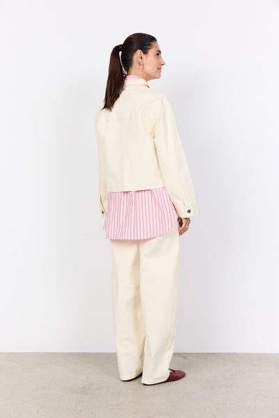 Soyaconcept 'Bess' Cream Front Button Jacket
