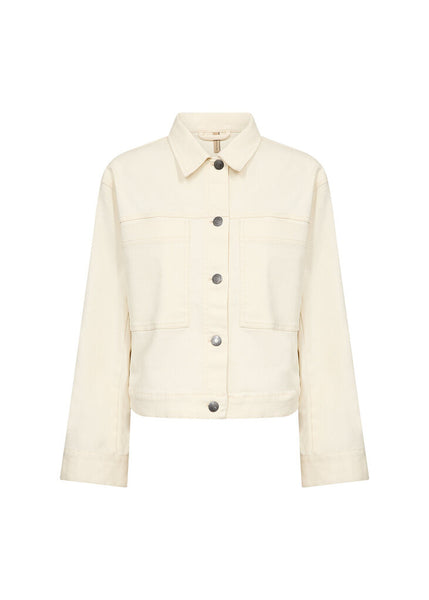 Soyaconcept 'Bess' Cream Front Button Jacket