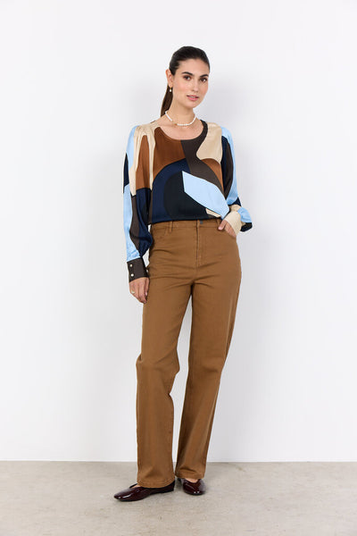 Soyaconcept 'Bell' Abstract Print Blouse - Windsurfer