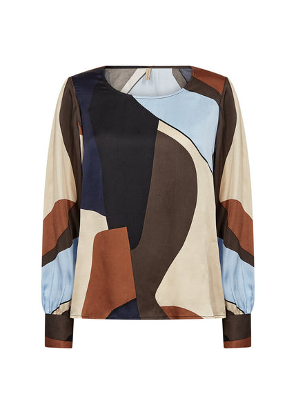 Soyaconcept 'Bell' Abstract Print Blouse - Windsurfer