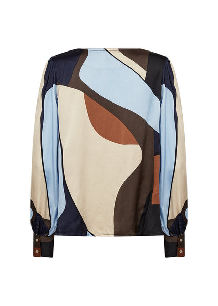 Soyaconcept 'Bell' Abstract Print Blouse - Windsurfer