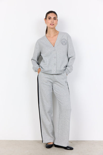 Soyaconcept 'Angelin' Light Grey V-Neck Cardigan