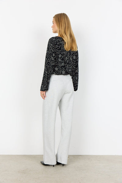 Soyaconcept 'Marica' Black Floral Dotted Pattern Blouse