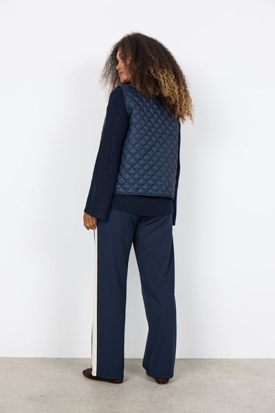 Soyaconcept 'Benete' Navy Quilted Short Vest