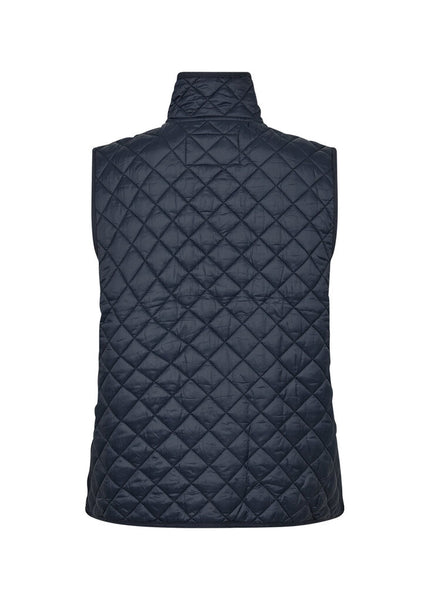 Soyaconcept 'Benete' Navy Quilted Short Vest