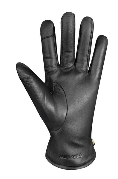 Auclair 'Demi' Leather Gloves - Black