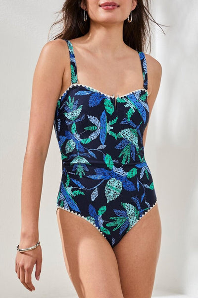 Tribal Flatten-It® One Piece Swimsuit - Blue Surf