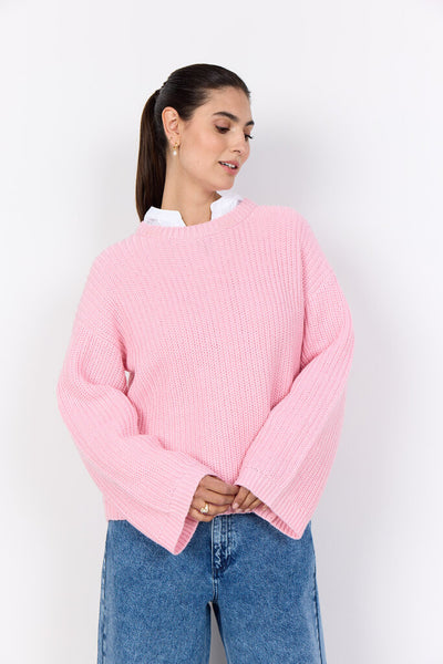 Soyaconcept 'Remone' Knitted Crewneck Sweater - Rose
