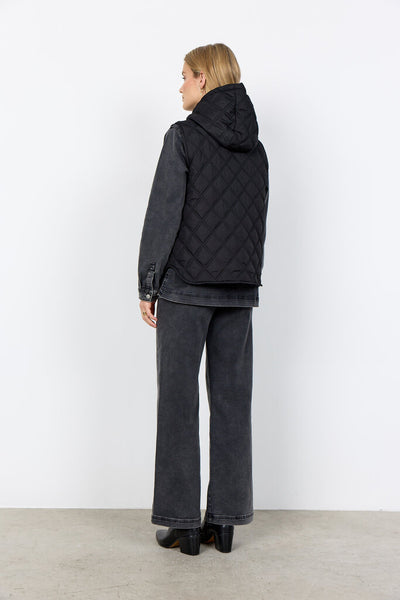 Soyaconcept 'Fenya' Quilted Vest - Black