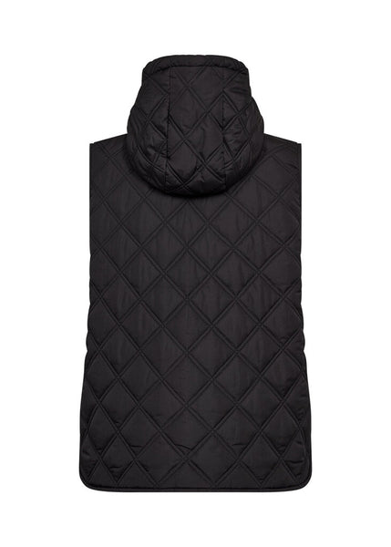 Soyaconcept 'Fenya' Quilted Vest - Black
