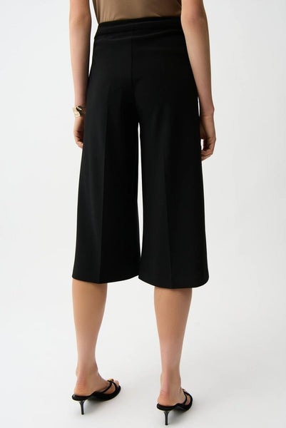 Joseph Ribkoff 261105 Silky Knit Pull-On Culotte - Black