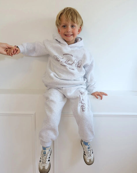 Brunette the Label 'Kind Club' Hoodie - Grey Script