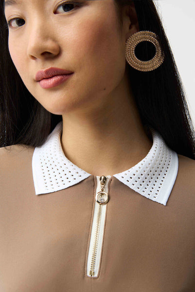 Joseph Ribkoff 261164 Silky Knit Polo Top