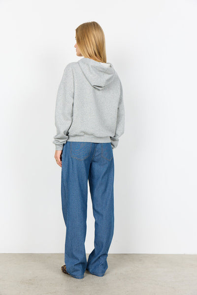 Soyaconcept 'Angelin' Hooded Sweatshirt - Light Grey Melange