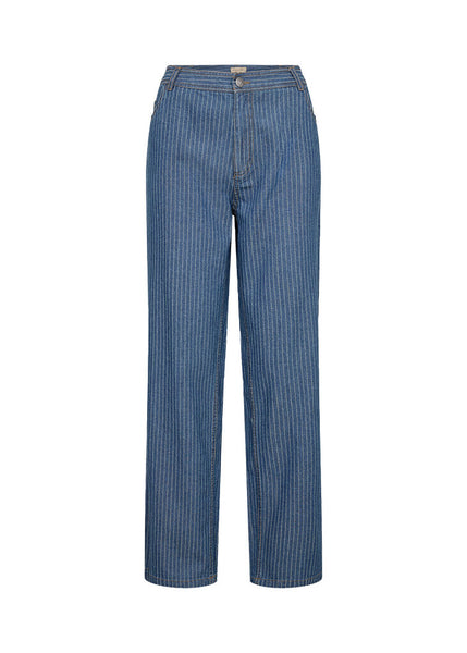 Soyaconcept 'Caisho' Blue Denim Stripe Pant