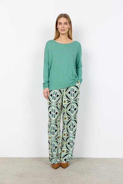 Soyaconcept 'Biara' Long Sleeve Top - Frozy Spruce Melange