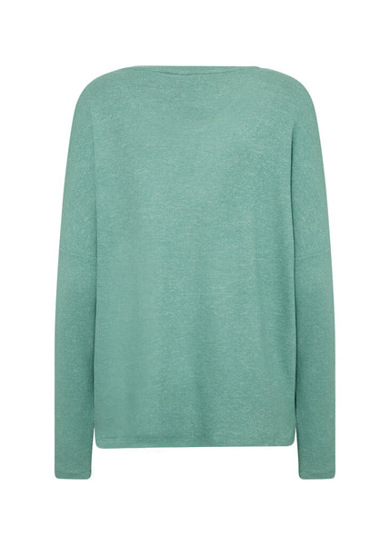 Soyaconcept 'Biara' Long Sleeve Top - Frozy Spruce Melange