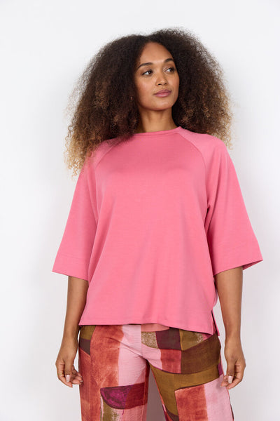 Soyaconcept 'Banu' Raglan Sleeve Top - Rapture Rose